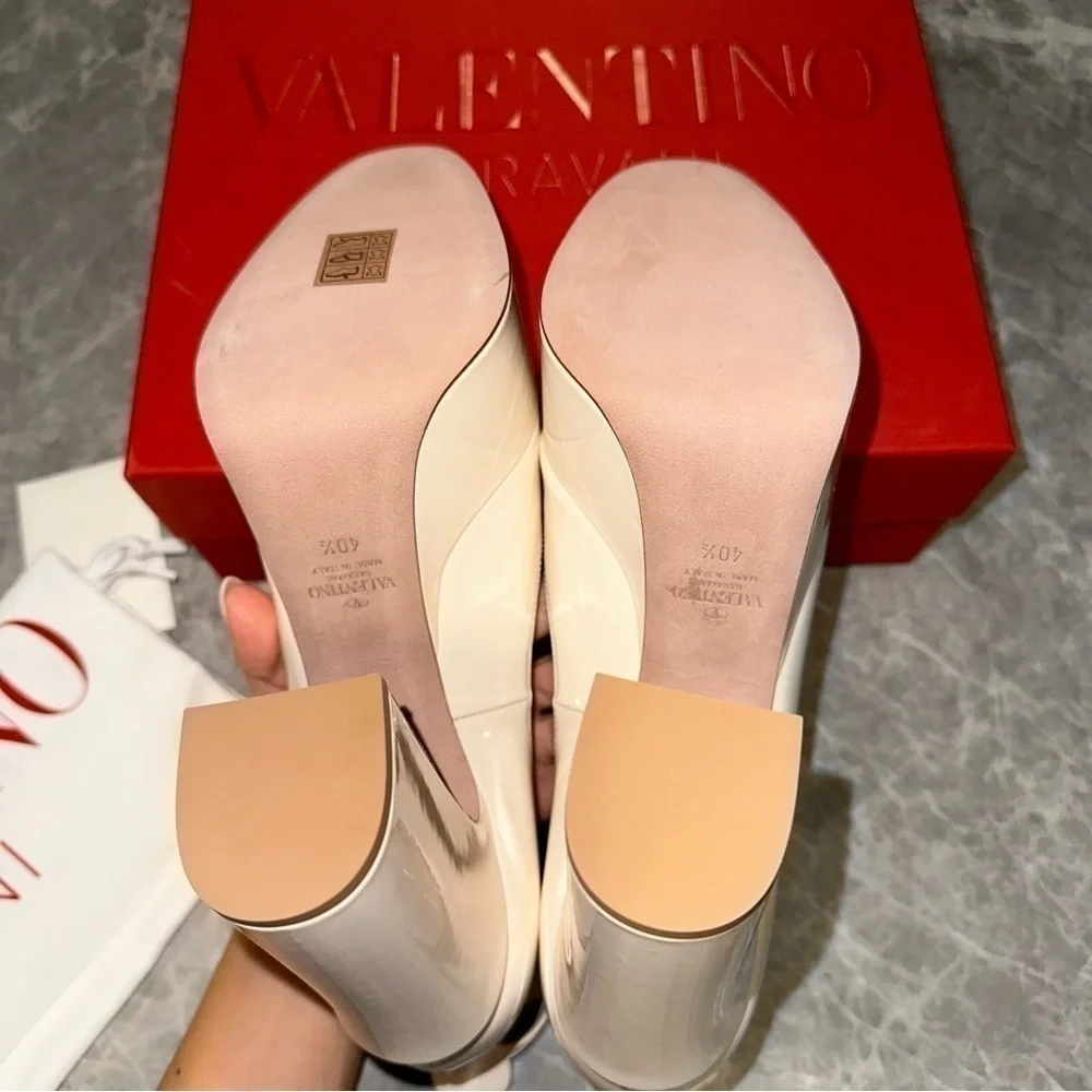 New Size 40.5 Valentino Garavani Tan Go Platform